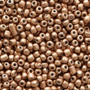 Seed beads 11/0 (2mm) Brown metallic